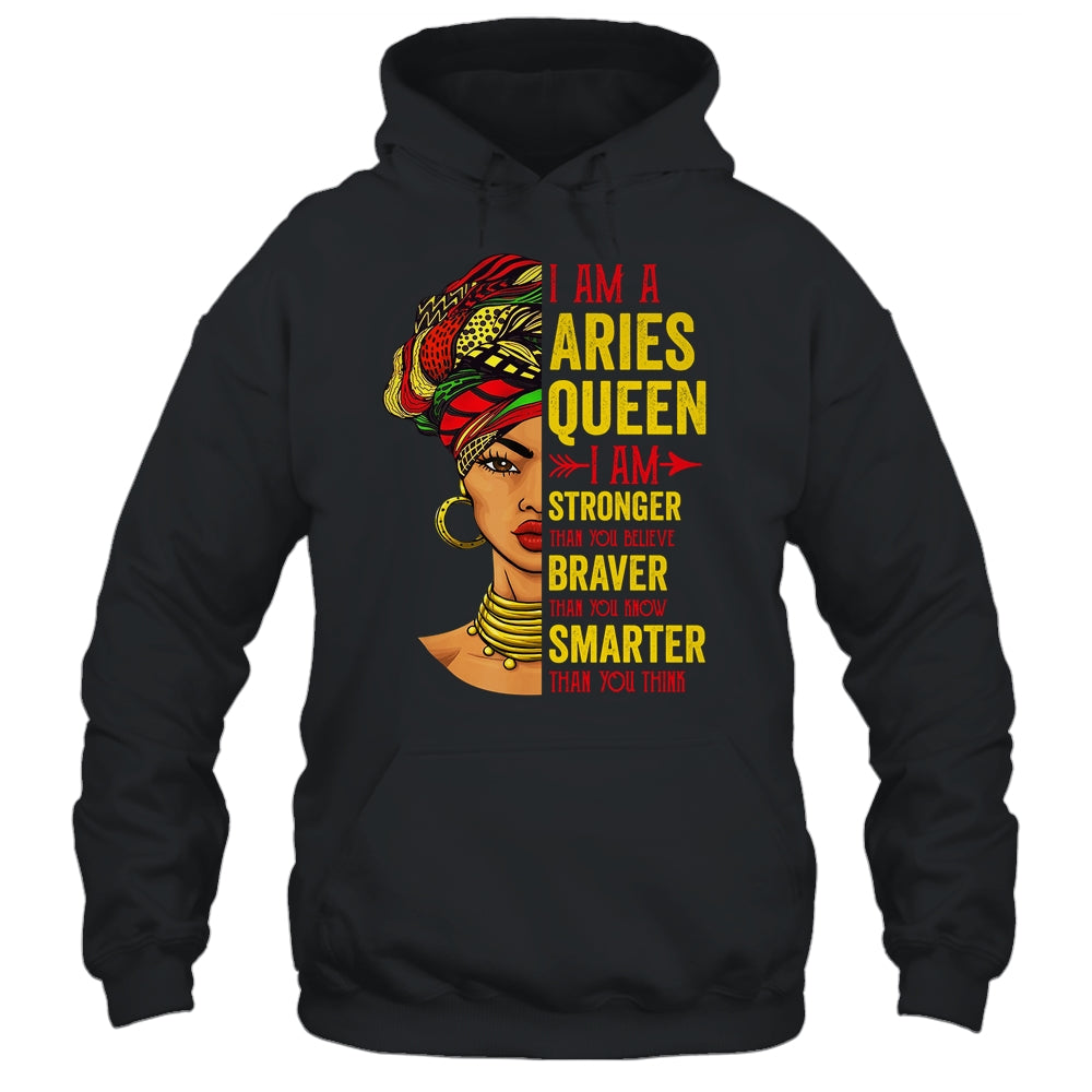 Aries Queen I Am Stronger Birthday For Aries Zodiac Shirt & Tank Top | siriusteestore