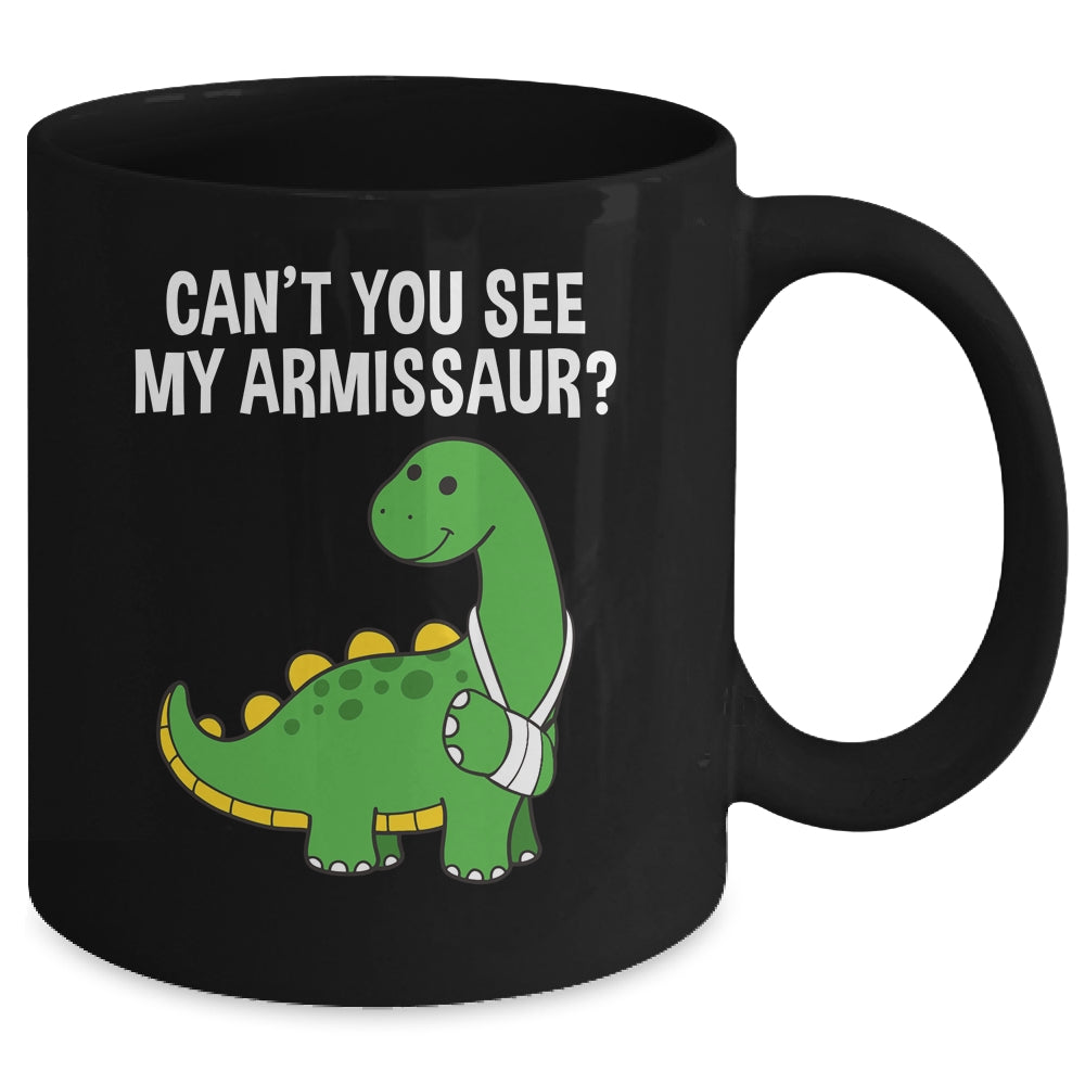 Armissaur Broken Bones Arm Injury Dinosaur Recovery Mug | siriusteestore