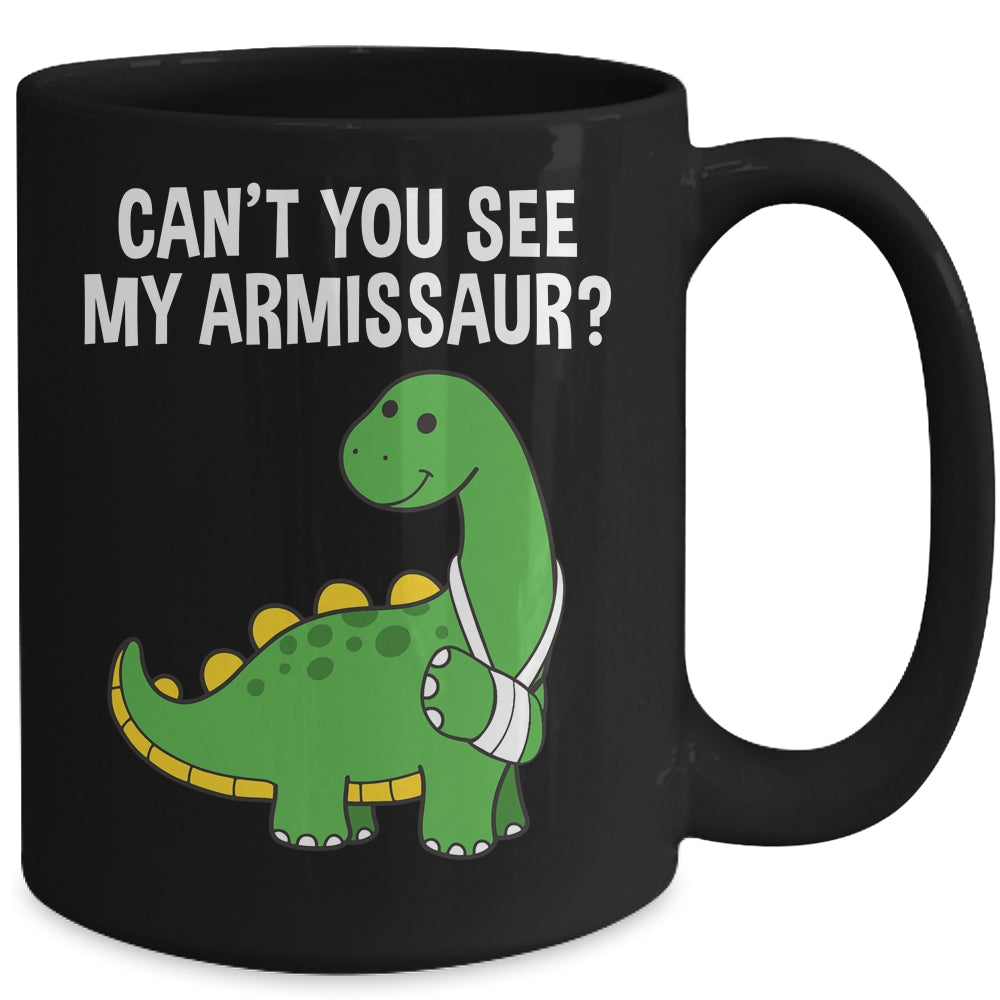 Armissaur Broken Bones Arm Injury Dinosaur Recovery Mug | siriusteestore