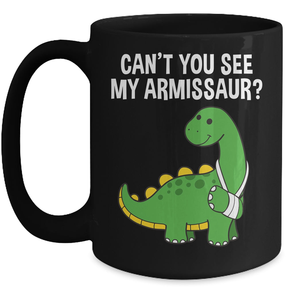 Armissaur Broken Bones Arm Injury Dinosaur Recovery Mug | siriusteestore