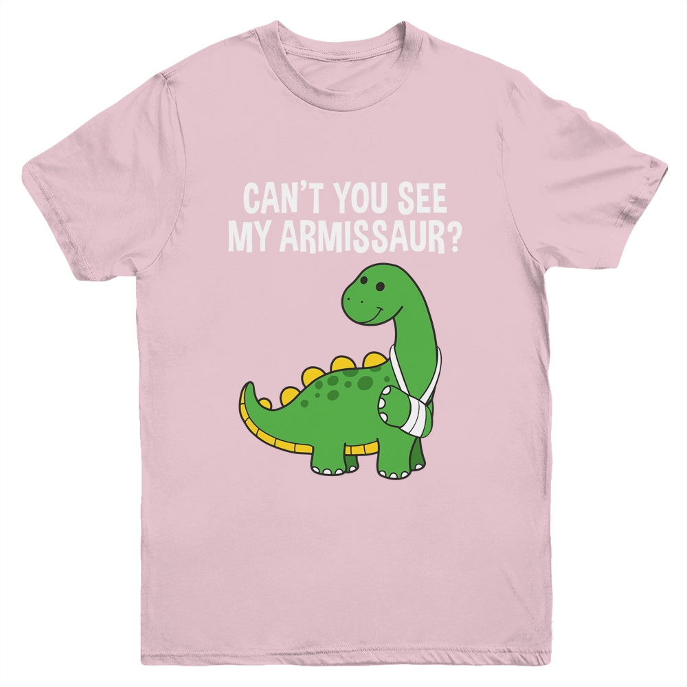 Armissaur Broken Bones Arm Injury Dinosaur Recovery Youth Shirt | siriusteestore
