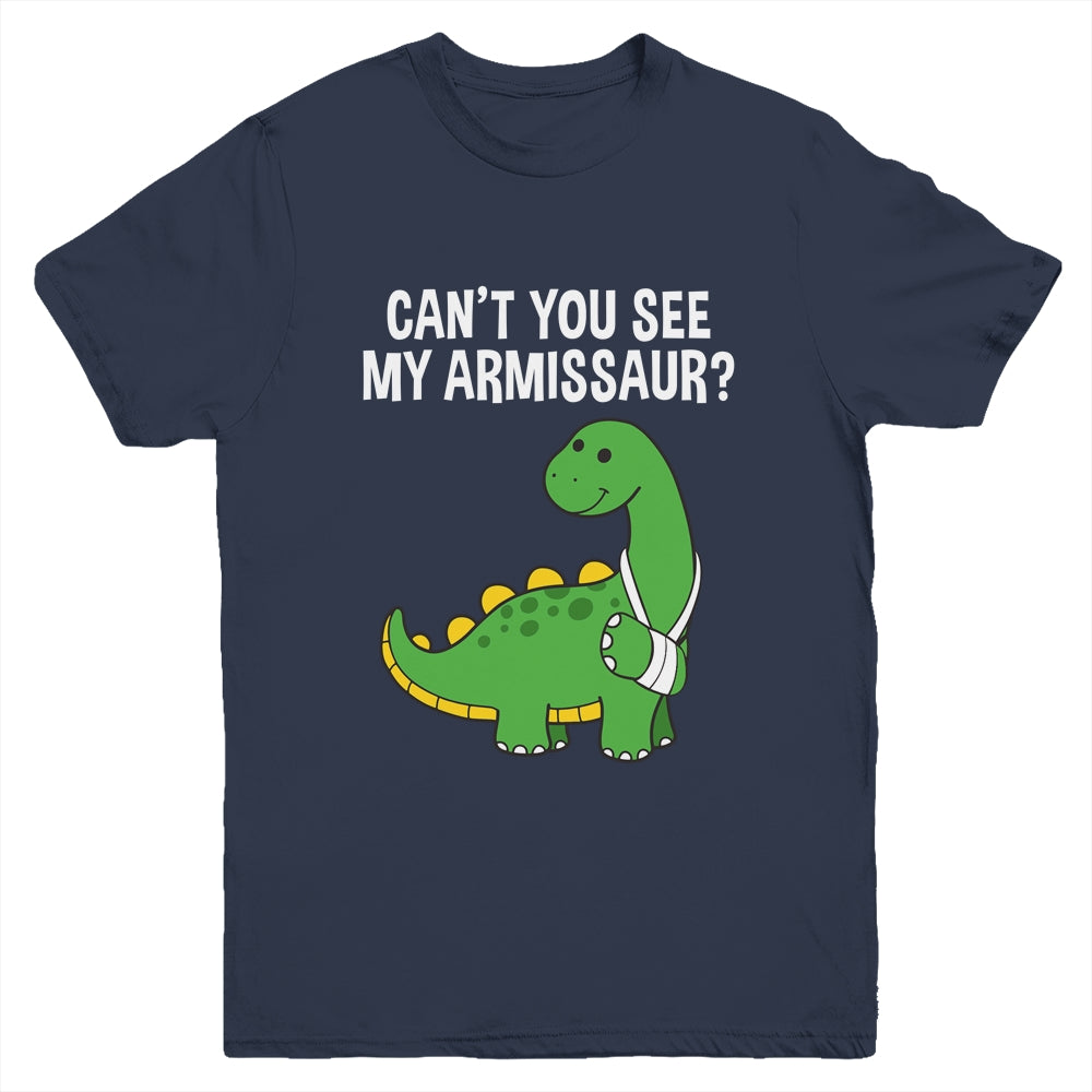 Armissaur Broken Bones Arm Injury Dinosaur Recovery Youth Shirt | siriusteestore