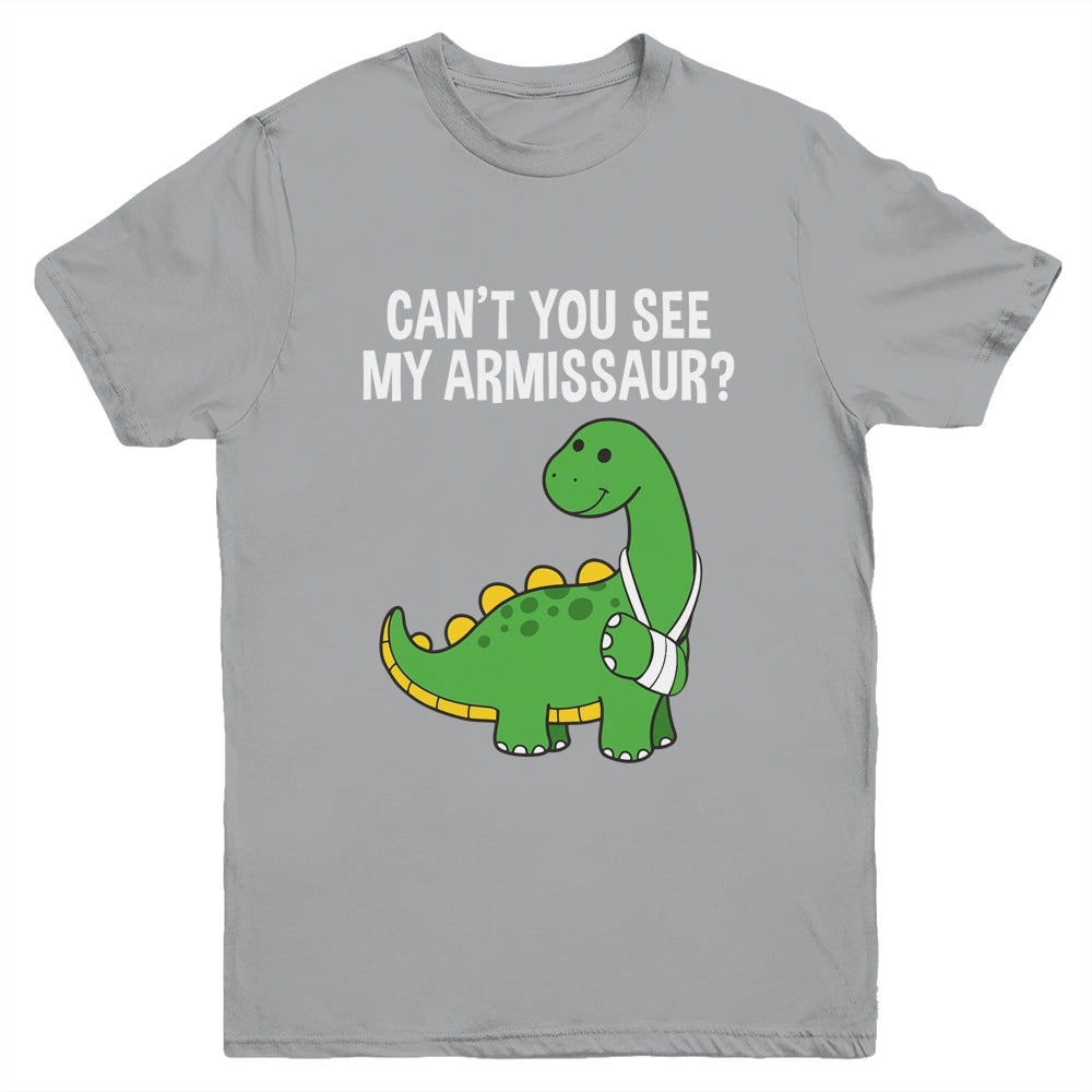 Armissaur Broken Bones Arm Injury Dinosaur Recovery Youth Shirt | siriusteestore
