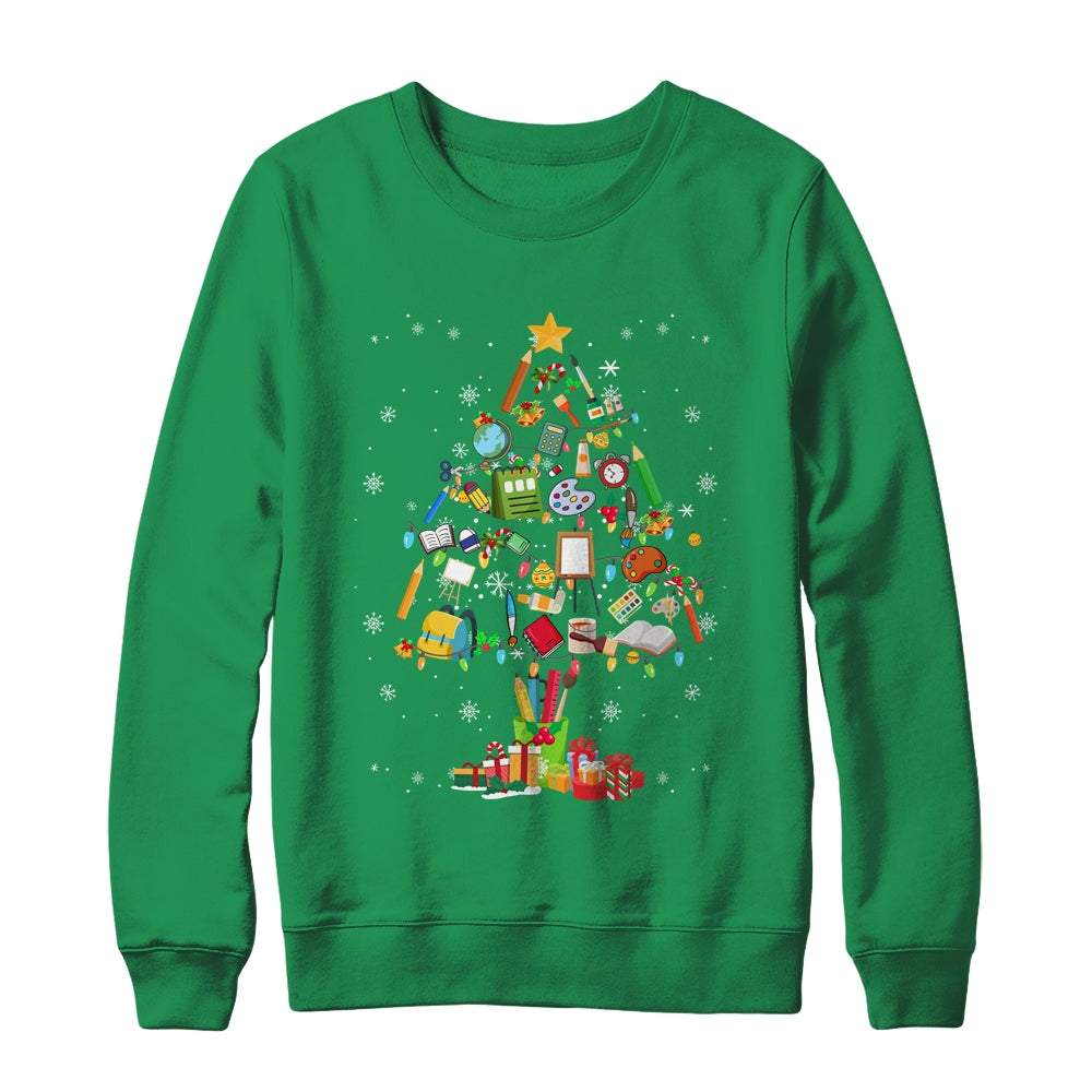 Art Xmas Tree Decor Art Teacher Ugly Artist Christmas Shirt & Sweatshirt | siriusteestore