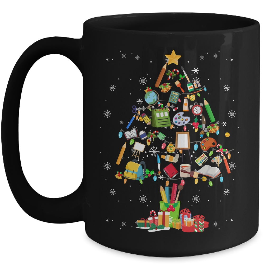 Art Xmas Tree Decor Art Teacher Ugly Artist Christmas Mug | siriusteestore