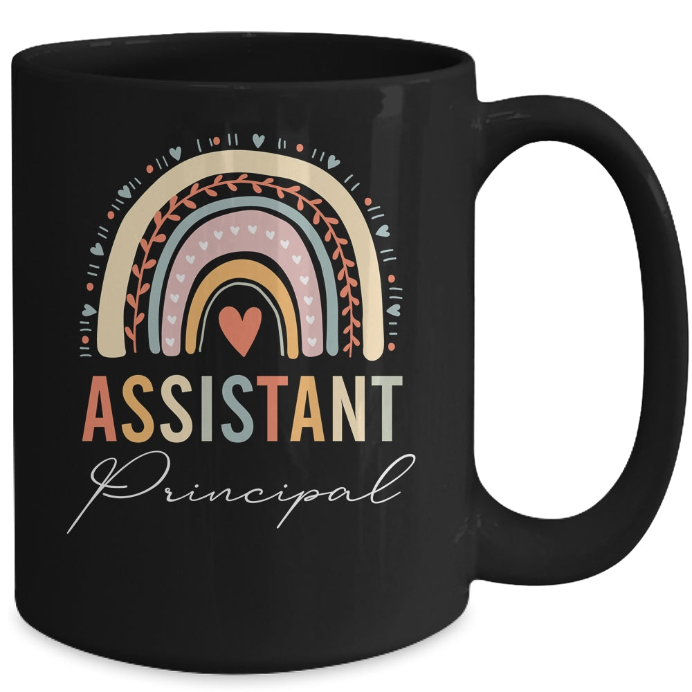 Assistant Principal Rainbow Funny Job Title School Worker Mug | siriusteestore