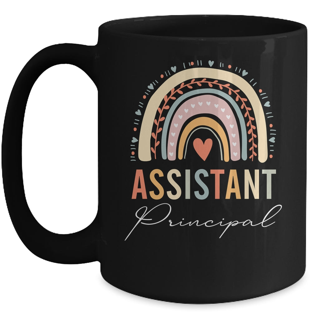 Assistant Principal Rainbow Funny Job Title School Worker Mug | siriusteestore