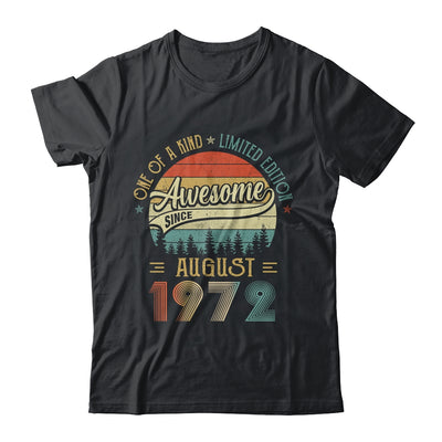 August 1972 Vintage 50 Years Old Retro 50th Birthday Shirt & Hoodie | siriusteestore