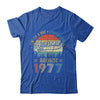 August 1977 Vintage 45 Years Old Retro 45th Birthday Shirt & Hoodie | siriusteestore