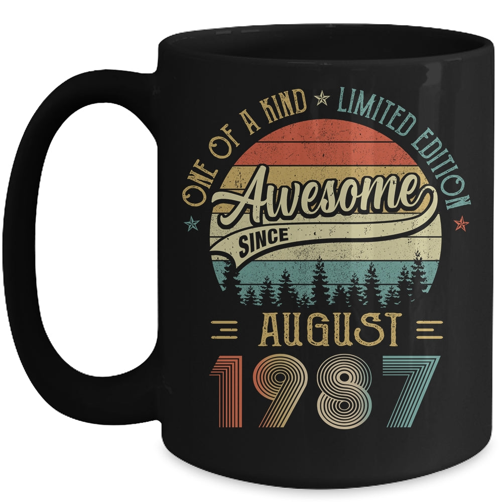 August 1987 Vintage 35 Years Old Retro 35th Birthday Mug | siriusteestore