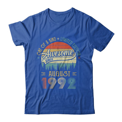 August 1992 Vintage 30 Years Old Retro 30th Birthday Shirt & Hoodie | siriusteestore