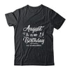 August Is My Birthday Yes The Whole Month Funny Birthday Shirt & Tank Top | siriusteestore