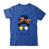 Aunt Life Softball Baseball Women Mothers Day Messy Bun Funny Shirt & Tank Top | siriusteestore