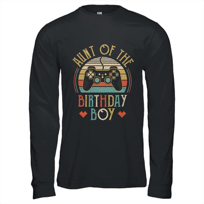 Aunt Of The Birthday Boy Vintage Matching Gamer Birthday Shirt & Hoodie | siriusteestore