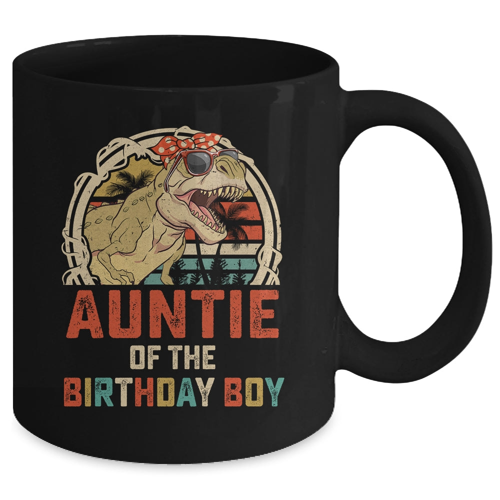 Auntie Dinosaur Of The Birthday Boy Matching Family Mug | siriusteestore