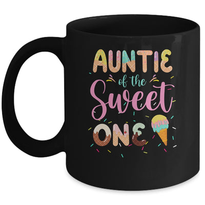 Auntie Of The Sweet One Ice Cream 1st First Birthday Family Mug | siriusteestore