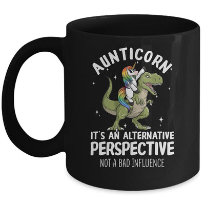 Auntie Unicorn Not Bad Influence Aunt T-Rex Aunticorn Mug | siriusteestore