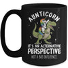 Auntie Unicorn Not Bad Influence Aunt T-Rex Aunticorn Mug | siriusteestore