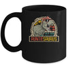 Auntiesaurus T Rex Dinosaur Auntie Saurus Family Matching Mug | siriusteestore
