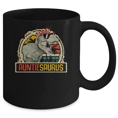 Auntiesaurus T Rex Dinosaur Auntie Saurus Family Matching Mug | siriusteestore