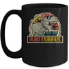 Auntiesaurus T Rex Dinosaur Auntie Saurus Family Matching Mug | siriusteestore