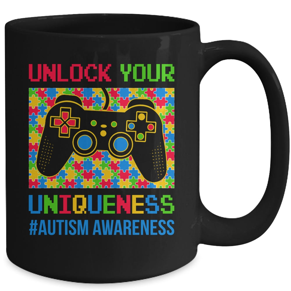 Autism Awareness Boys Girls Video Game Controller Gamer Kids Mug | siriusteestore