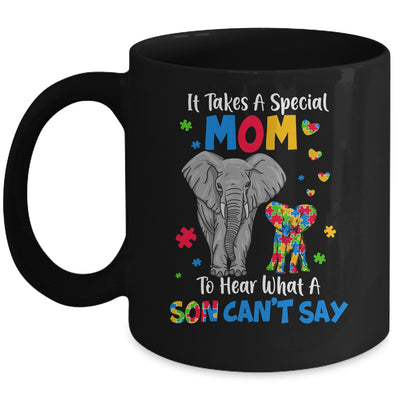 Autism Awareness Family Support Autism Mom Elephants Mug | siriusteestore