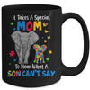 Autism Awareness Family Support Autism Mom Elephants Mug | siriusteestore