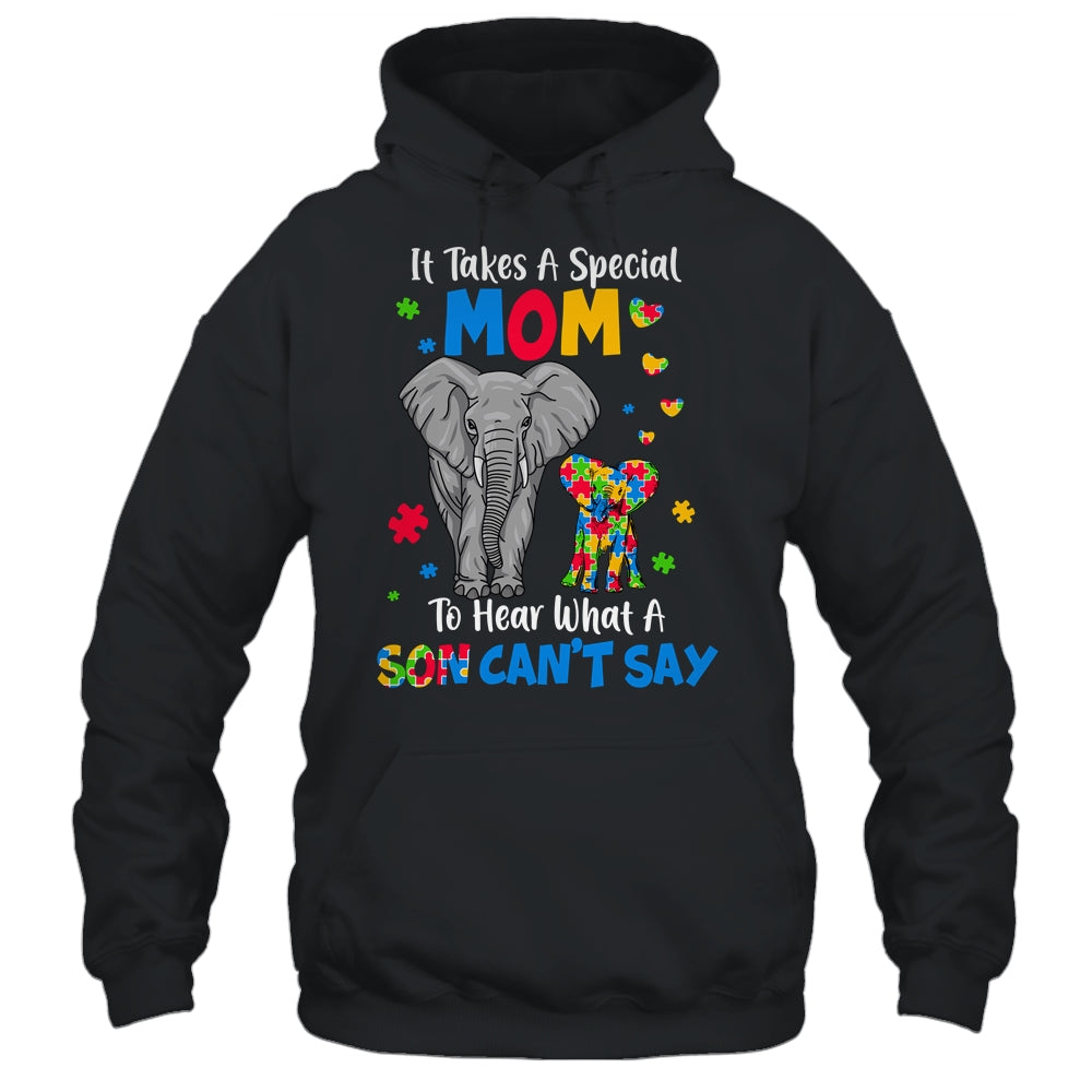 Autism Awareness Family Support Autism Mom Elephants Shirt & Hoodie | siriusteestore