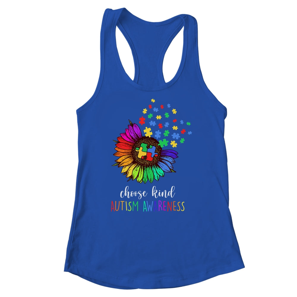 Autism Awareness For Women Mom Kid Teacher Choose Kind Shirt & Tank Top | siriusteestore