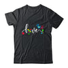 Autism Awareness Love Autism Puzzle Heart ASD Supporter Shirt & Tank Top | siriusteestore