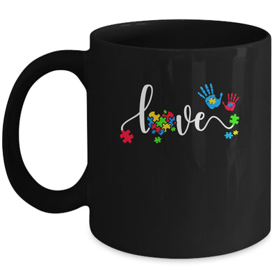 Autism Awareness Love Autism Puzzle Heart ASD Supporter Mug | siriusteestore