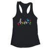 Autism Awareness Love Autism Puzzle Heart ASD Supporter Shirt & Tank Top | siriusteestore