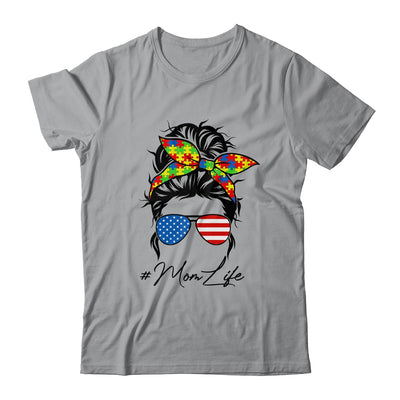 Autism Awareness Mom Life Proud Mom Messy Women Mothers Day Shirt & Tank Top | siriusteestore