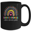 Autism Awareness Month Radiate Kindness Teacher Rainbow Mug | siriusteestore