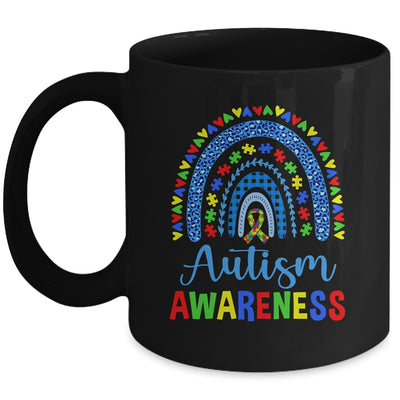 Autism Awareness Month Rainbow Puzzle Autism Awareness Mug | siriusteestore