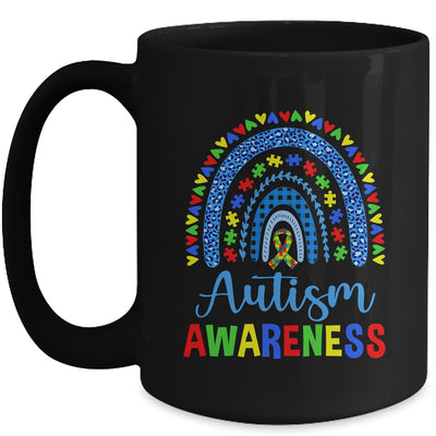 Autism Awareness Month Rainbow Puzzle Autism Awareness Mug | siriusteestore