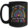 Autism Awareness Rainbow I See Your True Colors Puzzle Piece Mug | siriusteestore