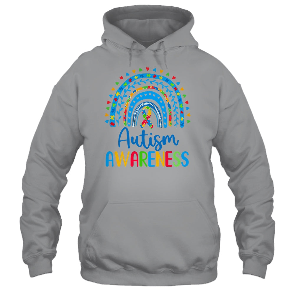 Autism Awareness Rainbow Puzzle Autism Awareness Month Shirt & Hoodie | siriusteestore