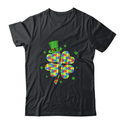 Autism Awareness Shamrock Wearing Leprechaun Hat St Patricks Shirt & Hoodie | siriusteestore
