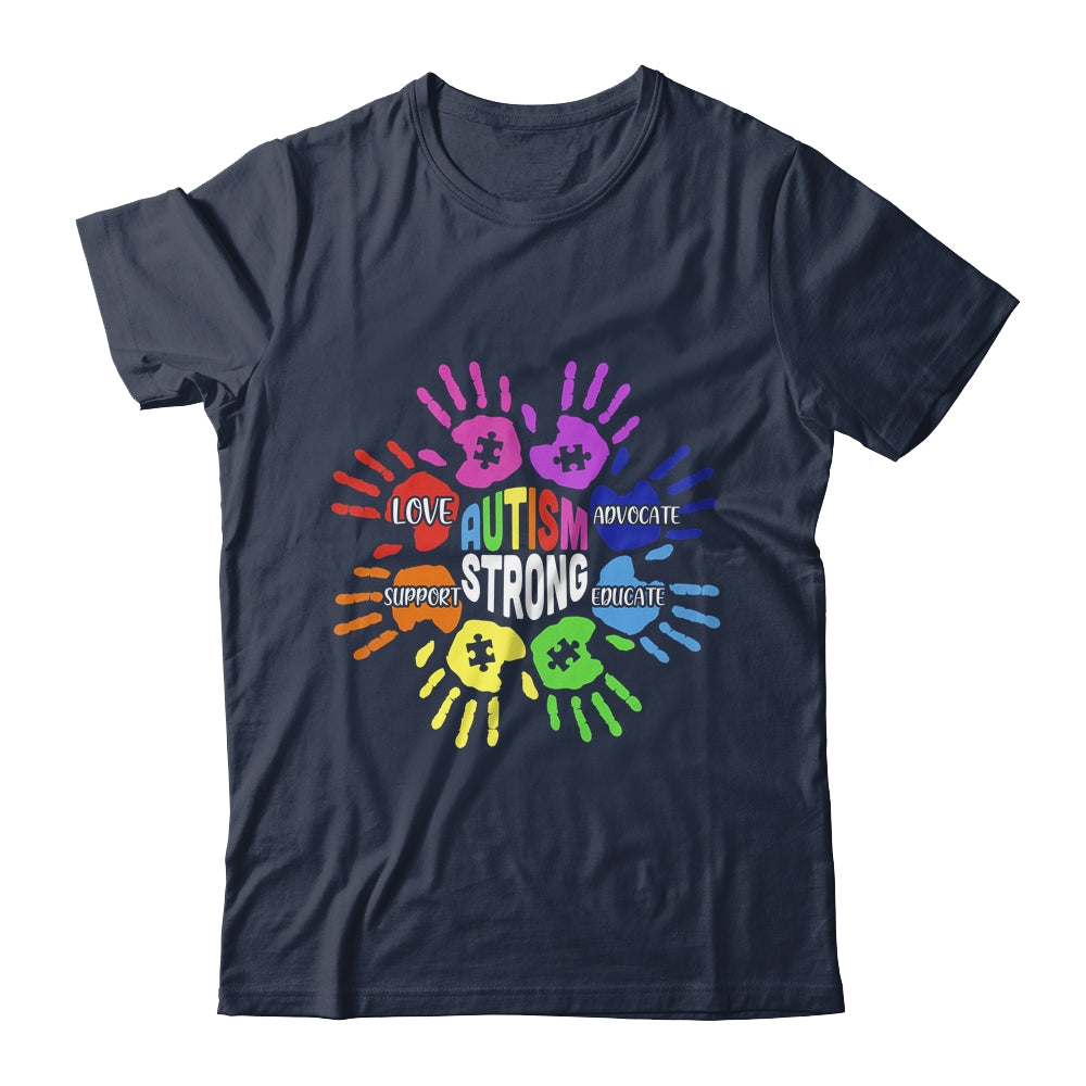Autism Awareness Sign Language Hand Puzzle Support Shirt & Hoodie | siriusteestore