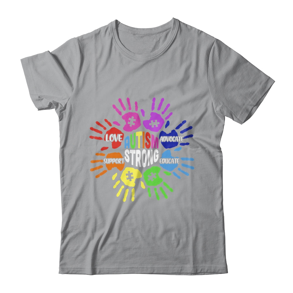 Autism Awareness Sign Language Hand Puzzle Support Shirt & Hoodie | siriusteestore