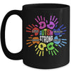 Autism Awareness Sign Language Hand Puzzle Support Mug | siriusteestore