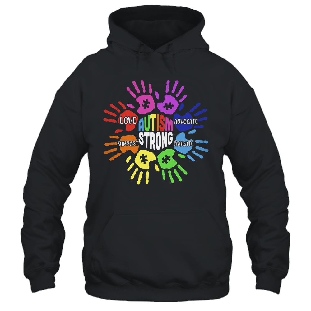 Autism Awareness Sign Language Hand Puzzle Support Shirt & Hoodie | siriusteestore