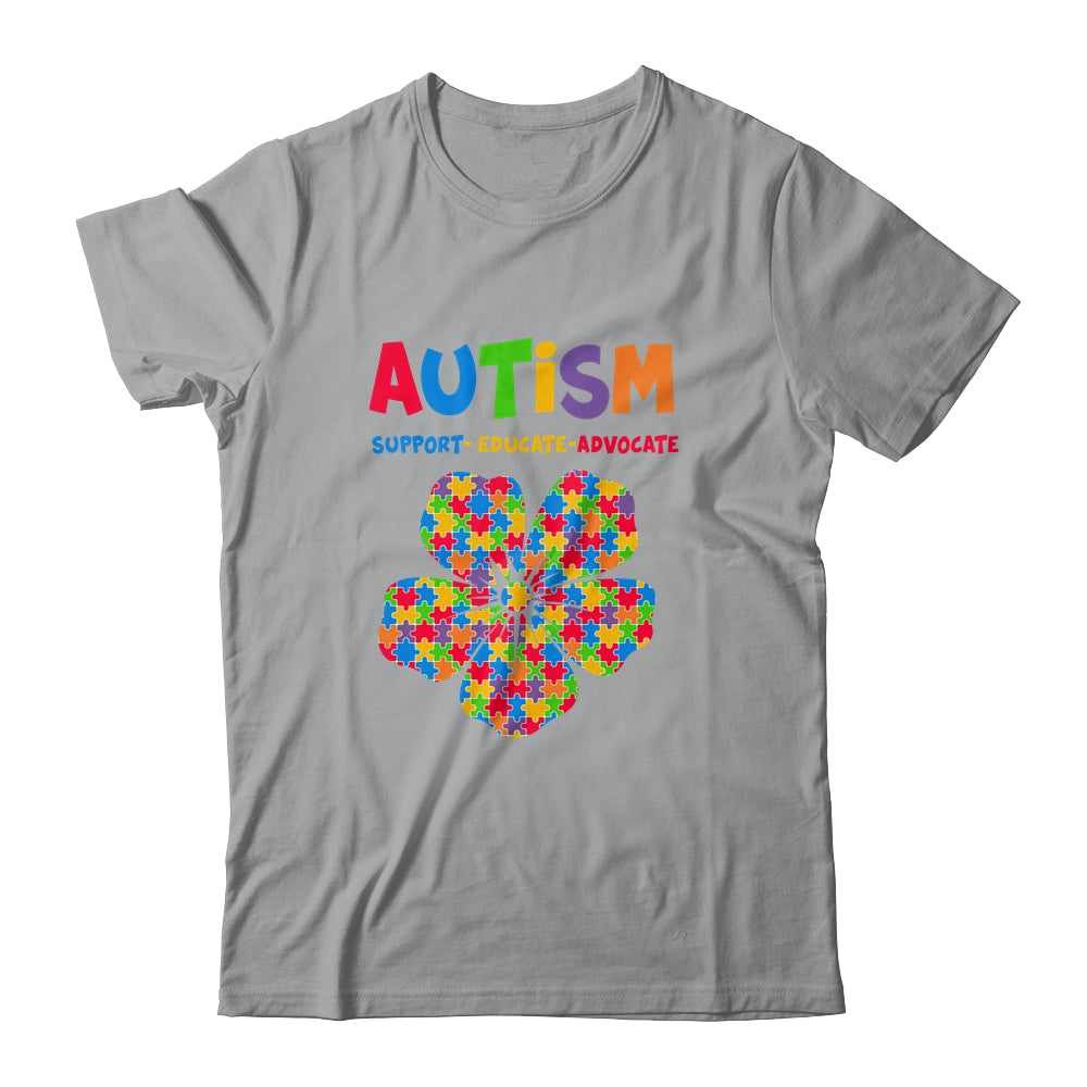 Autism Awareness Support Autism Kids Autistic For Mom Dad Shirt & Hoodie | siriusteestore