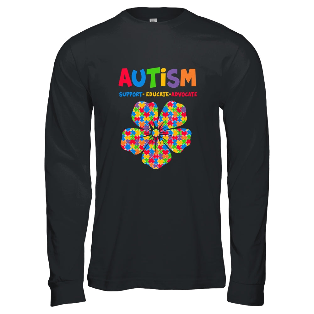 Autism Awareness Support Autism Kids Autistic For Mom Dad Shirt & Hoodie | siriusteestore