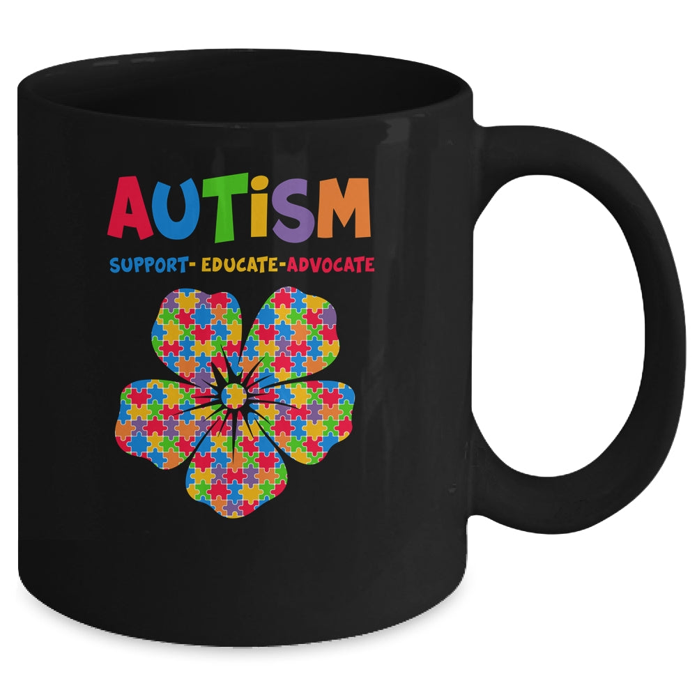 Autism Awareness Support Autism Kids Autistic For Mom Dad Mug | siriusteestore