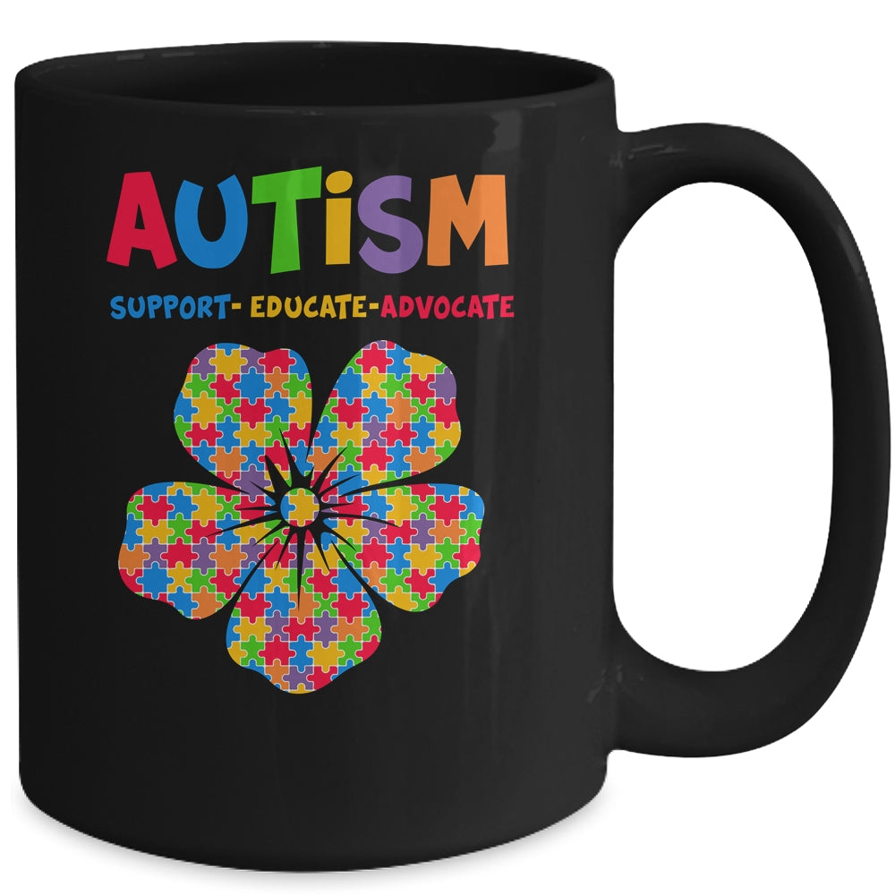 Autism Awareness Support Autism Kids Autistic For Mom Dad Mug | siriusteestore