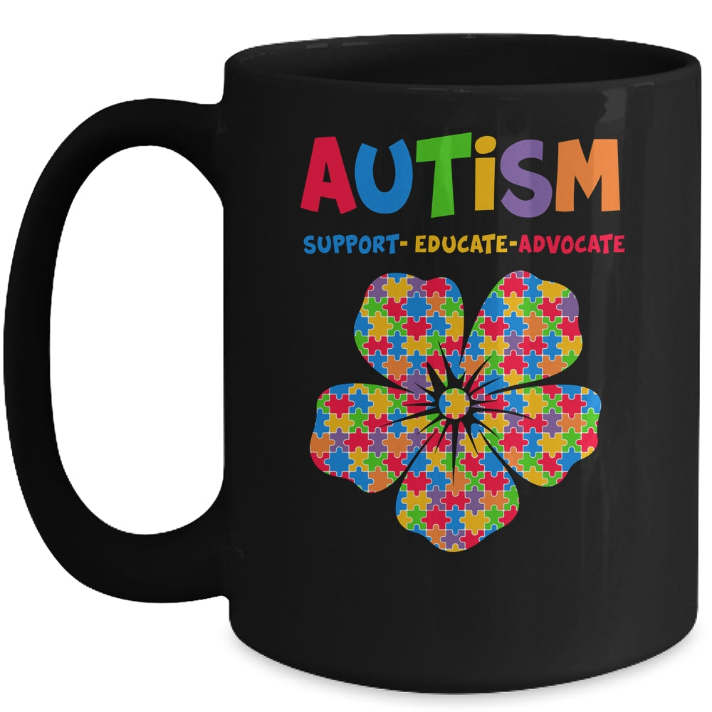 Autism Awareness Support Autism Kids Autistic For Mom Dad Mug | siriusteestore