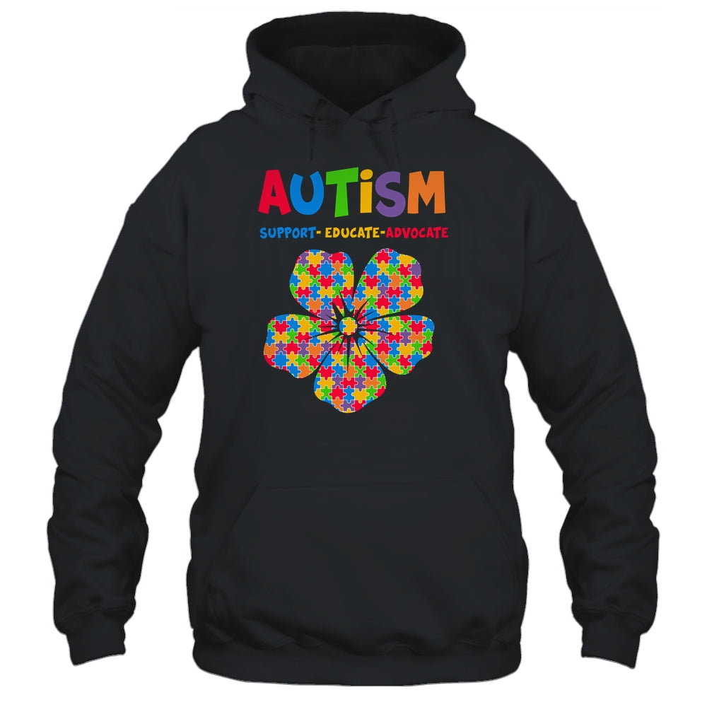 Autism Awareness Support Autism Kids Autistic For Mom Dad Shirt & Hoodie | siriusteestore